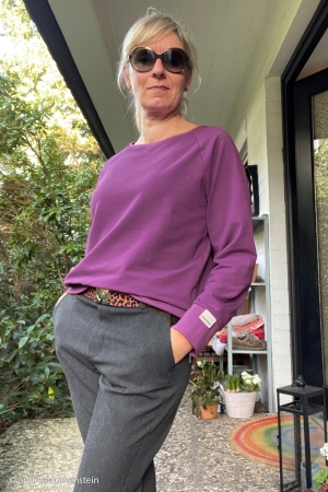 Sommersweat Uni - Maike - hell lila - 643